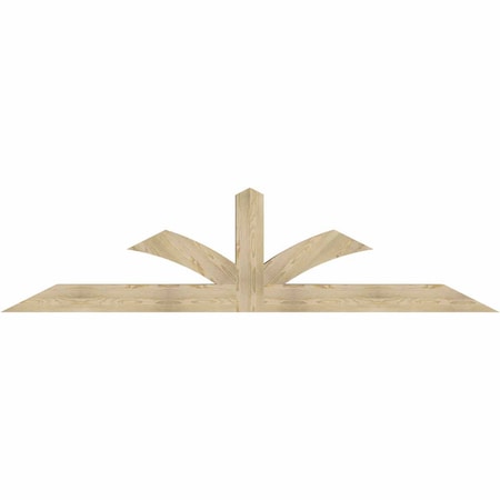 Ekena Millwork Richland Rough Sawn Timber Gable Bracket, Douglas Fir, 108"W x 27"H x 6"D x 6"F, 6/12 Pitch GBW108X27X0606RIC00RDF